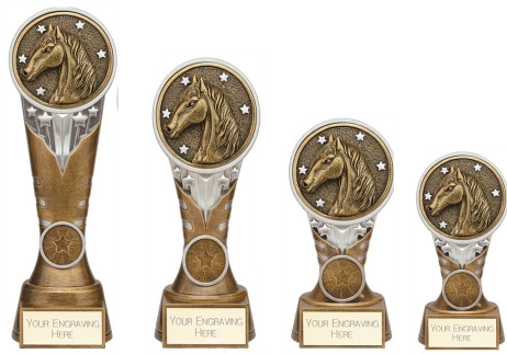 Fantastic Horse Trophies in Antique Gold  and Silver Design Ikon Series from £7.36 excVAT